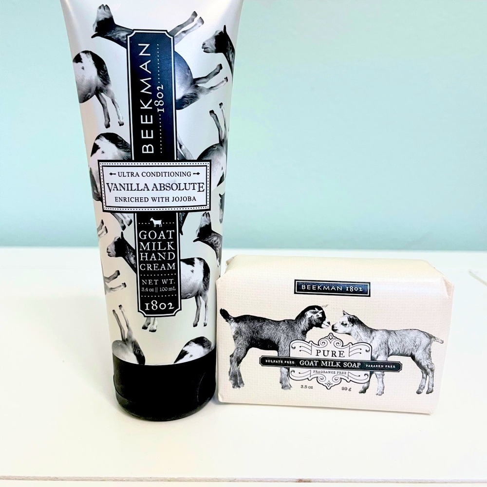 Beekman 1802 hand cream vanillla  and bar soap pure goat milk